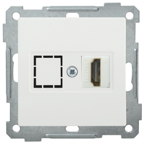 Розетка HDMI РHDMI-0-Б BOLERO белый | код EHB10-K01 | IEK